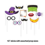 Halloween Photo Booth Props, 10 count