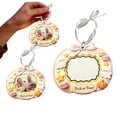 thumbnail image 1 of Halloween Photo Frame Ornaments Set of 1, Pumpkin Hanging Picture Frame Keepsake Decor, Sweet Holiday Tabletop or Wall Display with Ribbon, Cute 3D Craft for Home Party Gift, 1 of 5