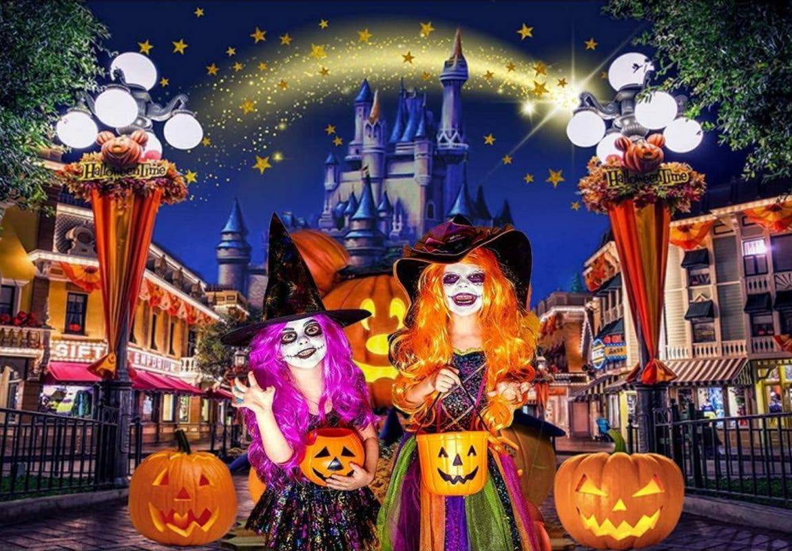 Halloween Photography Backdrop Starry Sky Moon Night Background