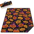 thumbnail image 1 of Halloween Picnic Blankets Waterproof Foldable, 60"x80" Portable Outdoor Picnic Mat Water Resistant for Grass, Padded Lawn & Park Blanket for Camping, Hiking, 1 of 6