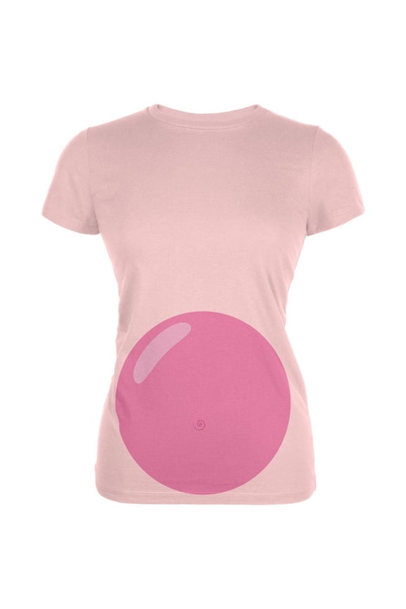 Halloween Pig Costume Juniors Soft T Shirt