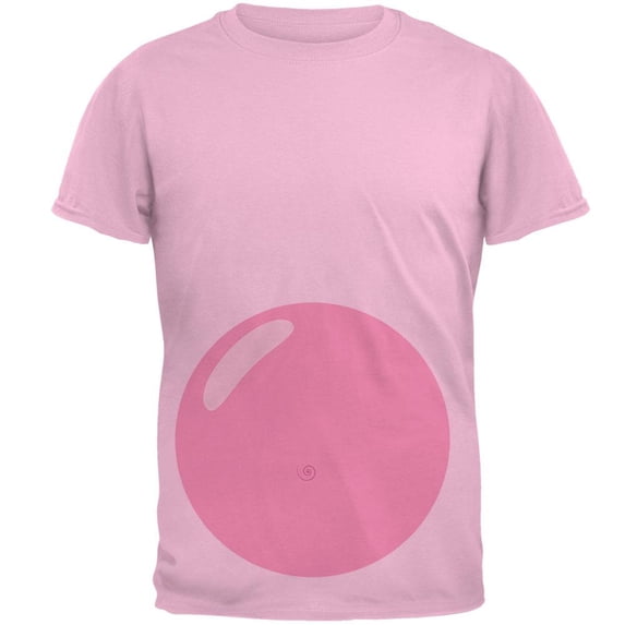 Halloween Pig Costume Mens T Shirt Light Pink LG
