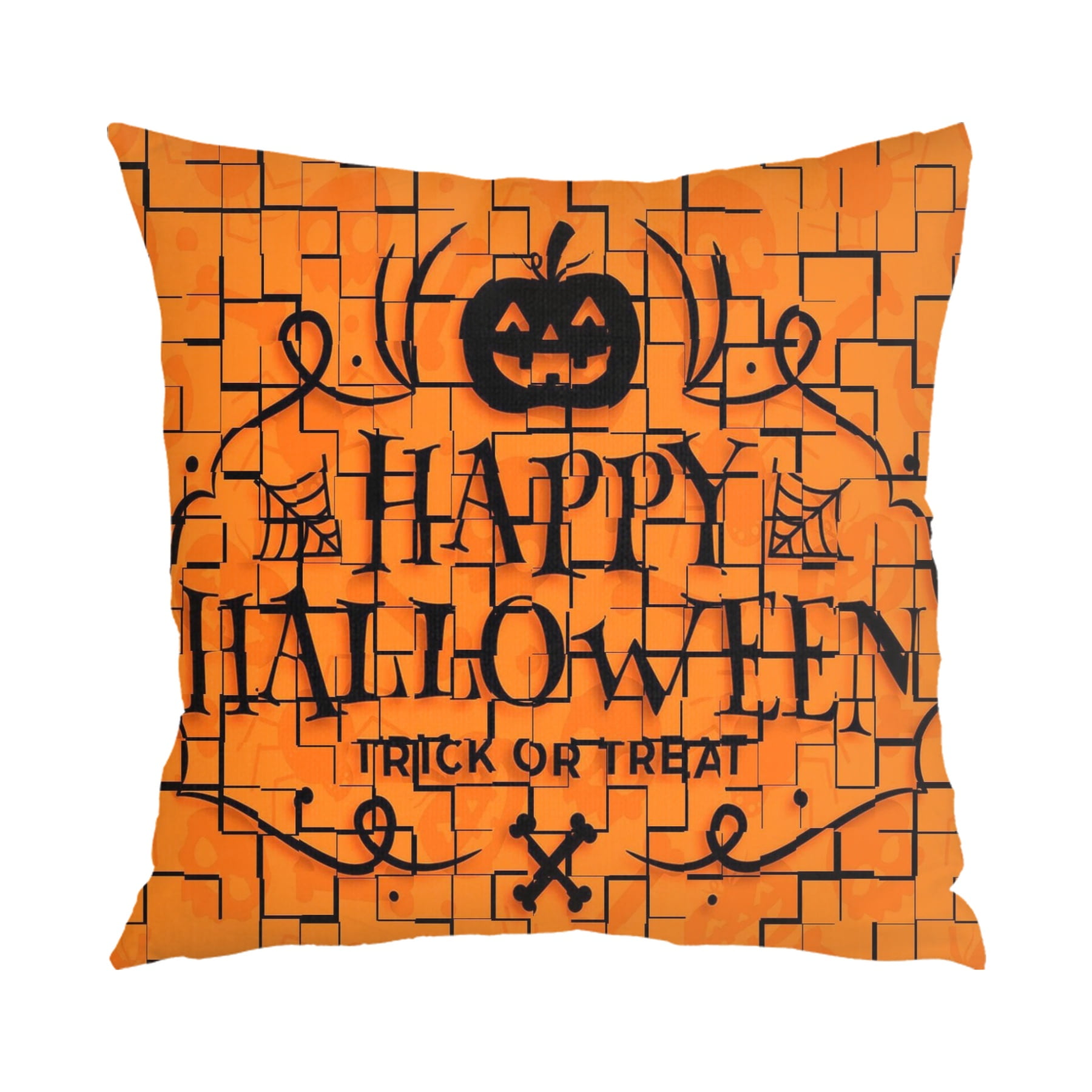 Halloween Pillow CaseMoon and Broom with Starry Night Pillow Case for Living Room Bedroom,265