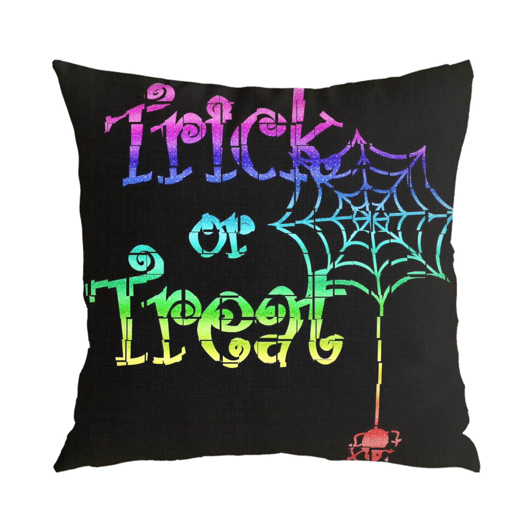 Halloween Pillow CaseMoon and Broom with Starry Night Pillow Case for