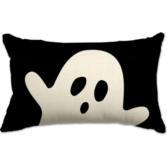 Halloween Pillow Cover 12x20 Ghost Halloween Lumbar Pillow Covers Decorations Outdoor Halloween Pillows Decorative for Halloween Home Decor for Sofa