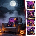 thumbnail image 1 of Halloween Pillow Cover 18x18, Fall Spooky Throw Pillow Case, Soft Polyester Decorative Cushion Cover, Hidden Zipper, Machine Washable for Couch Living Room by MPOISVA, 1 of 7