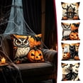 thumbnail image 1 of Halloween Pillow Cover 18x18, Fall Spooky Throw Pillow Case, Soft Polyester Decorative Cushion Cover, Hidden Zipper, Machine Washable for Sofa Living Room by MPOISVA, 1 of 7