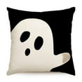 thumbnail image 1 of Halloween Pillow Cover 18x18 Ghost Halloween Lumbar Pillow Covers Decorations Outdoor Halloween Pillows Decorative for Halloween Home Decor for Sofa, 1 of 5