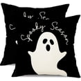 thumbnail image 1 of Halloween Pillow Covers 18x18 Ghost Halloween Pillow Covers Decorations Black Halloween Pillows Decorative for Halloween Home Decor for Sofa 21, 1 of 6