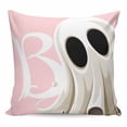 thumbnail image 1 of Halloween Pillow Covers 18x18 Inch Decorative Throw Pillow Cover, Cartoon Funny Error Ghost Pink Sofa Pillowcases Accent Cushion Case Home Decor Bedroom Living Room, 1 of 6