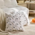 thumbnail image 1 of Halloween Pillow Covers 18x18 Set of 2, Cute Halloween Ghost Spooky Pillows Decorative Throw Pillows for Sofa Couch Bed Fall Holiday Outdoor Home Decorations, 1 of 6