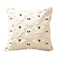 thumbnail image 1 of Halloween Pillow Covers 18x18 White Ghost Plush Halloween Decor | Soft Plush Faux Fur Halloween Pillowcases,for Chair Sofa Bedroom Living Room Home Decor (1PC), 1 of 6