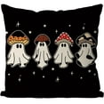 thumbnail image 1 of Halloween Pillow Covers 20x20 Inch Halloween Ghosts Mushroom Decor Pillowcase Holiday Farmhouse Throw Pillows Indoor Outdoor Couch Cushion Case for Home Sofa Decorations, 1 of 6