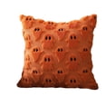 thumbnail image 1 of Halloween Pillow Covers, Bright Orange 18X18 Ghost Pillow Cover, Plush 3D Ghost Halloween Pillow, Cartoon Ghost Pattern Halloween Throw Pillow Case, 45Cm X 45Cm Durable Hidden, 1 of 5