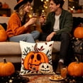 thumbnail image 1 of Halloween Pillow Covers Ghost Pumpkin Digital Print Spooky Throw Pillow Cases Decorative Cushion Covers Soft Home Decor for Sofa by OVFUIZ, 1 of 7