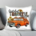 thumbnail image 1 of Halloween Pillows, Fall Decor Grateful Thankful Blessed Pumpkin Truck Pillow Insert, 18X18, 1 of 6
