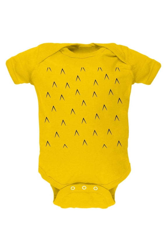 Halloween Pineapple Costume Soft Baby One Piece Yellow 3 Month