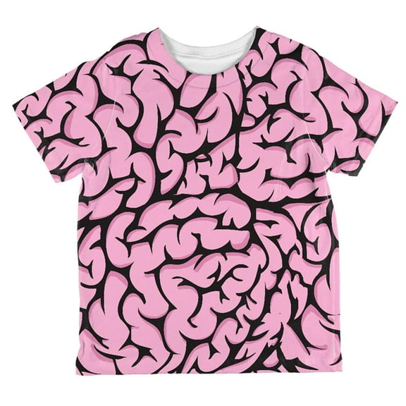 Halloween Pink Brains Costume All Over Toddler T Shirt Multi 6T