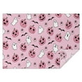 thumbnail image 1 of Halloween Pink Ghosts and Heart Pumpkins Rectangle Tablecloth 60"x84",Waterproof Polyester Rectangle Table Cloth, Wipeable Spillproof Polyester Tablecloth for Dining, Camping, Indoor and Outdoor, 1 of 5