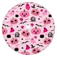thumbnail image 1 of Halloween Pink Spooky Hearts and Ghosts Round Fitted Tablecloth with Elastic Edge,Dining Table Cover Waterproof,Outdoor Round Tablecloth for Camping,Dining,Indoor and Outdoor, 1 of 7