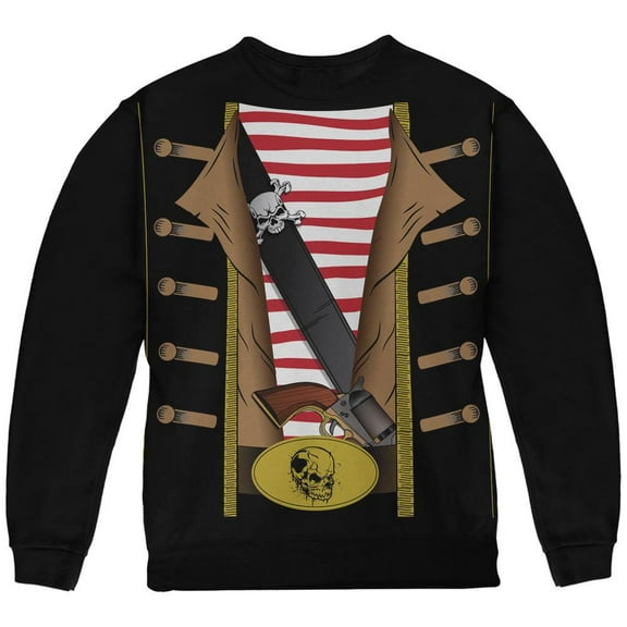 Halloween Pirate Costume Black Youth Sweatshirt - Youth Medium