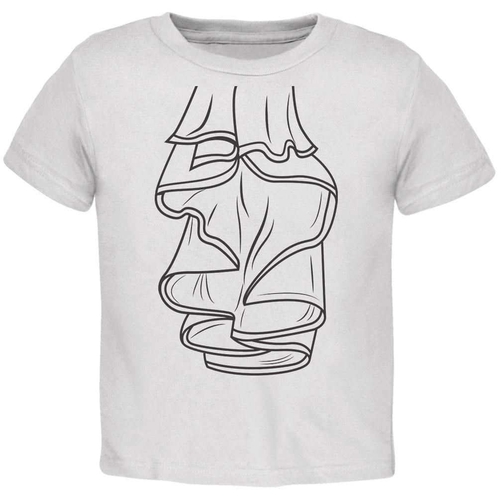 Halloween Pirate Ruffle Shirt Costume Toddler T Shirt White 3T ...