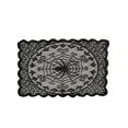 thumbnail image 1 of Halloween Placemat Set of 4, Gothic Black Lace Placemats, Exquisite Embroidery Spider Web Skulls Table Mat for Halloween Festival Party Home Dining Table Decor, 1 of 5