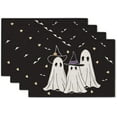 thumbnail image 1 of Halloween Placemats Ghost Pumpkin Bat Set of 4 Table Mats Seasonal Cute Home Party Kitchen Dining Table Decorations, 1 of 5