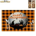 thumbnail image 1 of Halloween Placemats, Halloween Table Place Mats Set, Seasonal Kitchen Dinning Table Decorations, 1 of 5