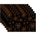 thumbnail image 1 of Halloween Placemats Set of 6,Spider Web Spider Place Mats Heat Resistant Washable Non-Slip Table Mats for Party Kitchen Dining Decor 12x18 Inch, 1 of 5