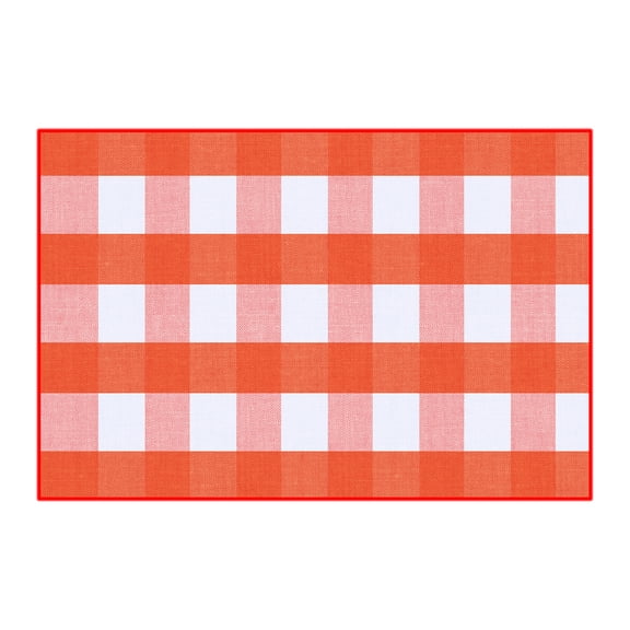 Halloween Plaid Outdoor Rug 15.7" × 23.6" Layered Doormat for Front Porch Farmhouse Patio Entryway Fall Christmas Home Decor
