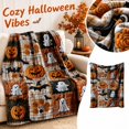 thumbnail image 1 of Halloween Plaid Throw Blanket, Pumpkin Ghost Halloween Blankets for Couch, Super Soft Plush Fleece Autumn Blanket for Sofa Bed Chair, Spooky Season Decor Gift, XS, 1 of 5