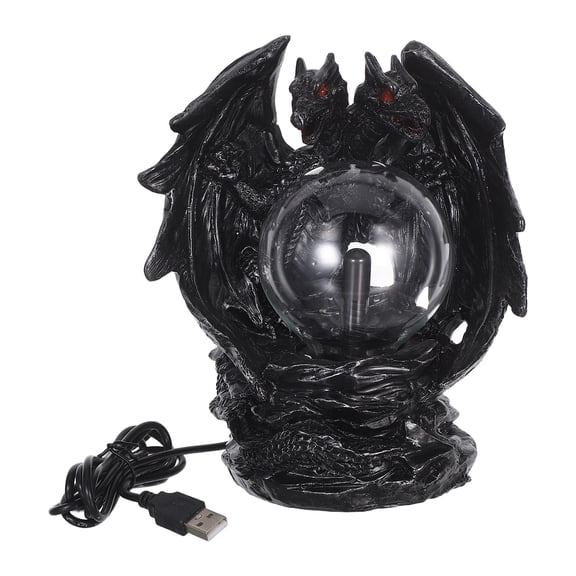 Halloween Plasma Ball: Dragon Plasma Ball Lamp - Interactive Electrostatic Touch Light With Usb Color-Changing Fantasy Decor For Party Home And Office
