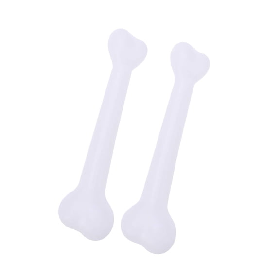Halloween Plastic Bones Decor Props White 2 Pcs 8.6 Inch