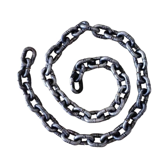 Halloween Chains Props, Removable Large Chain Links for Party Decor, Chain Accessories, Haunted House Scary Decorations, Cosplay Theme Supplies 6FT