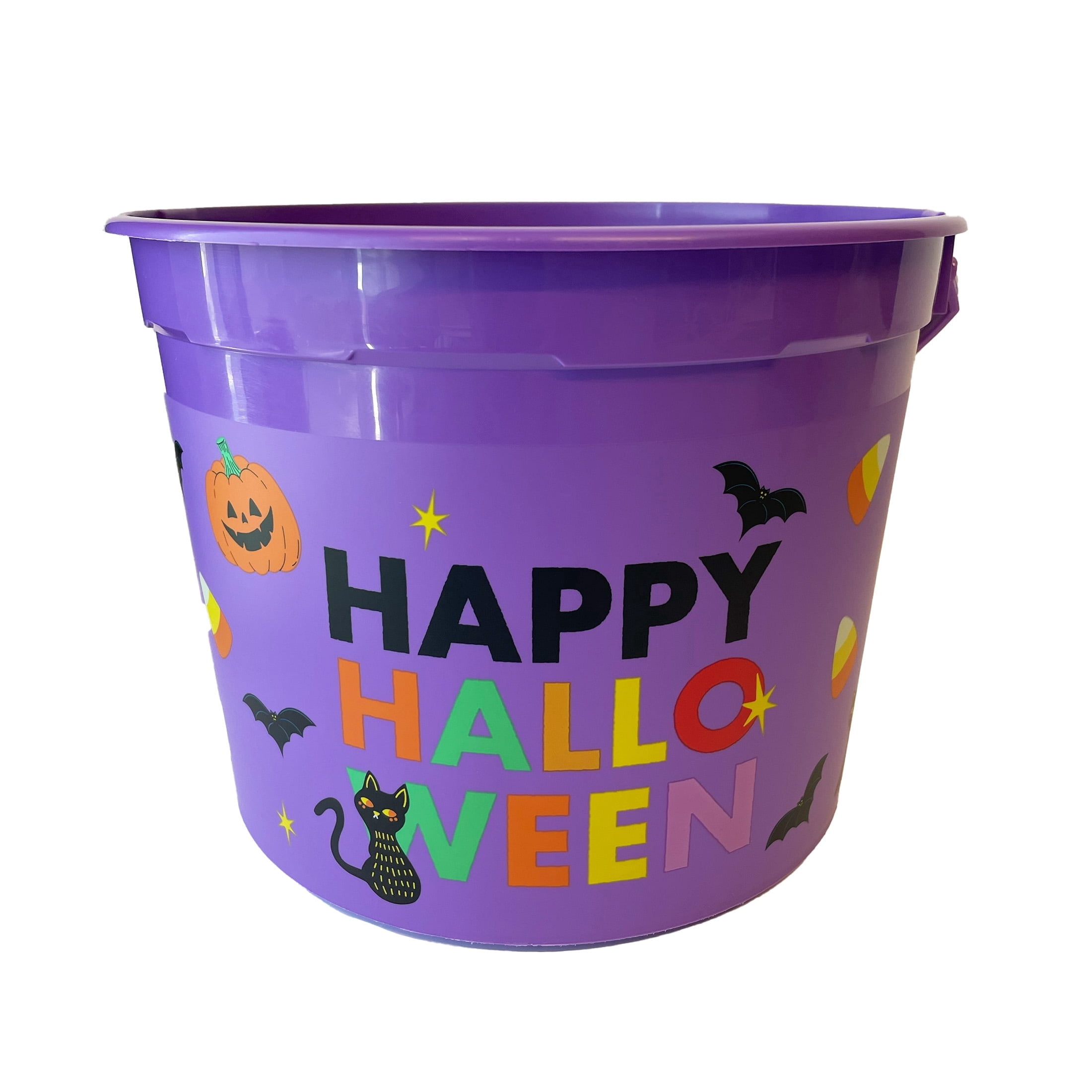 Happy Halloween Trick-or-Treat Bucket, Multicolor, 6.5", Halloween by Way To Celebrate