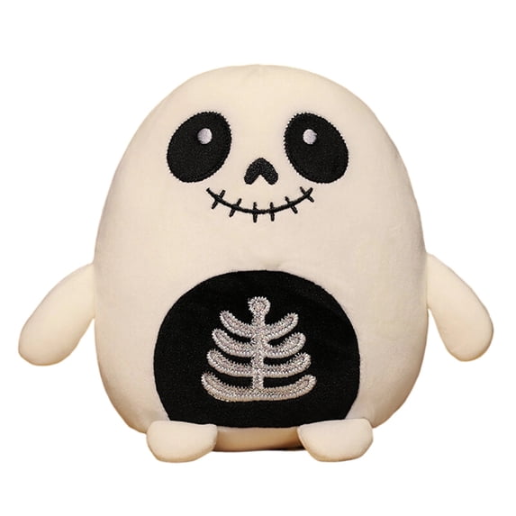 Halloween Plush Doll, Soft Stuffed Animal Toy with Zombie Vampire Skeleton Monster Design, Cute Creepy Plushie for Kids, Comfort Halloween Companion for Play and Decor