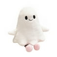 thumbnail image 1 of Halloween Plush Ghost Doll - Soft Spooky Decor Pillow with Unique Design for 3+ Years, Seasonal Decorative Stuffed Figure for Home and Party Atmosphere, 1 of 9