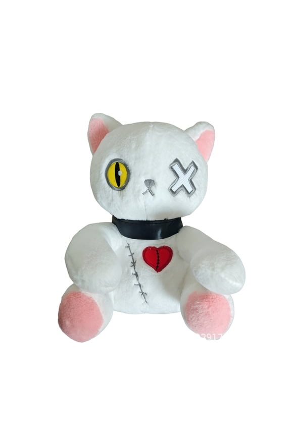 Halloween Plush Ghost Keychain, Spooky Cute Devil Ghost with Mini Pumpkin Bucket, Soft Stuffed Toy Bag Charm Accessory for Backpacks and Keys, 6.3 Inch
