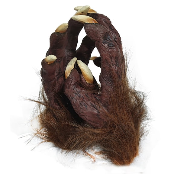 Halloween Plush Latex Werewolf Gloves Wolf Hand Claws Cosplay Masquerade Prop for Costume Party Thrilling Atmosphere