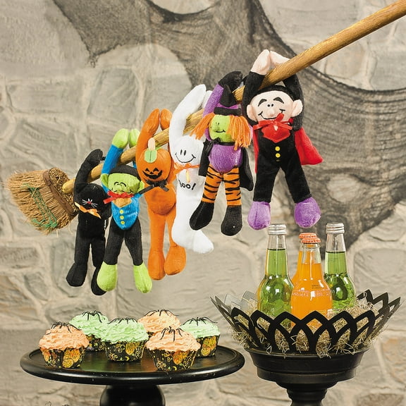 Halloween Plush Long Arm W/Velcro Arms - Party Favors - 12 Pieces