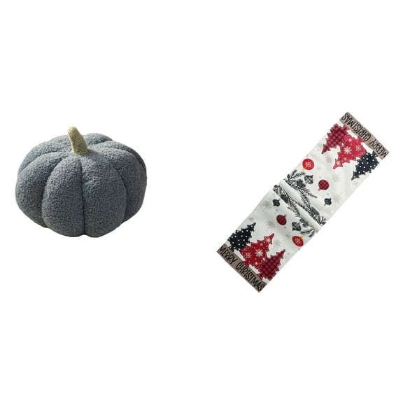 Halloween Plush Pillows Sofa Cushion Table Runner Christmas Dresser Scarf Cozy Polyester for Holiday Festival Home