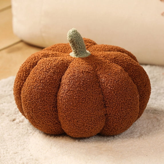 Halloween Plush Pumpkin Decorations, Soft Stuffed Fabric Pumpkins for Fall Harvest & Spooky Season Home Decor