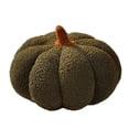 thumbnail image 1 of Halloween Plush Pumpkin Pillow, Soft Stuffed Ornament for Fall & Thanksgiving Decor, 8″, Dark Green, 1 of 6