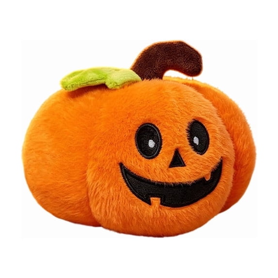 Halloween Plush Pumpkin, Soft Stuffed Animal Toy with Embroidered Face, Cozy Fall Decor for Sofa Bed Shelf, Safe Cuddle Companion for Kids, Harvest Season Gift