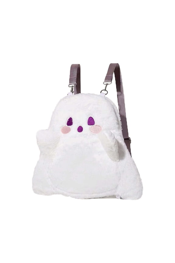 Halloween Plush Shoulder Bag, Cute Brat Doll Backpack Decoration, Fun Wearable Ornament for Halloween Costume Parties and Festive Events