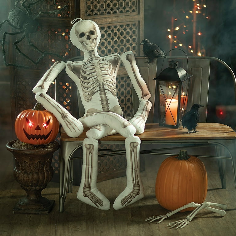 Halloween Plush Skeleton Pillow Home Decor Halloween 1 Pieces