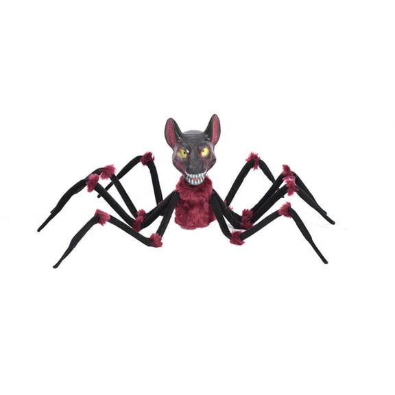 Halloween Plush Spider Doll, Scary Fake Spider Stuffed Toy, Soft Fluffy Horror Figure, for Haunted House Decor, Halloween Themed Party Props Indoor Outdoor Use