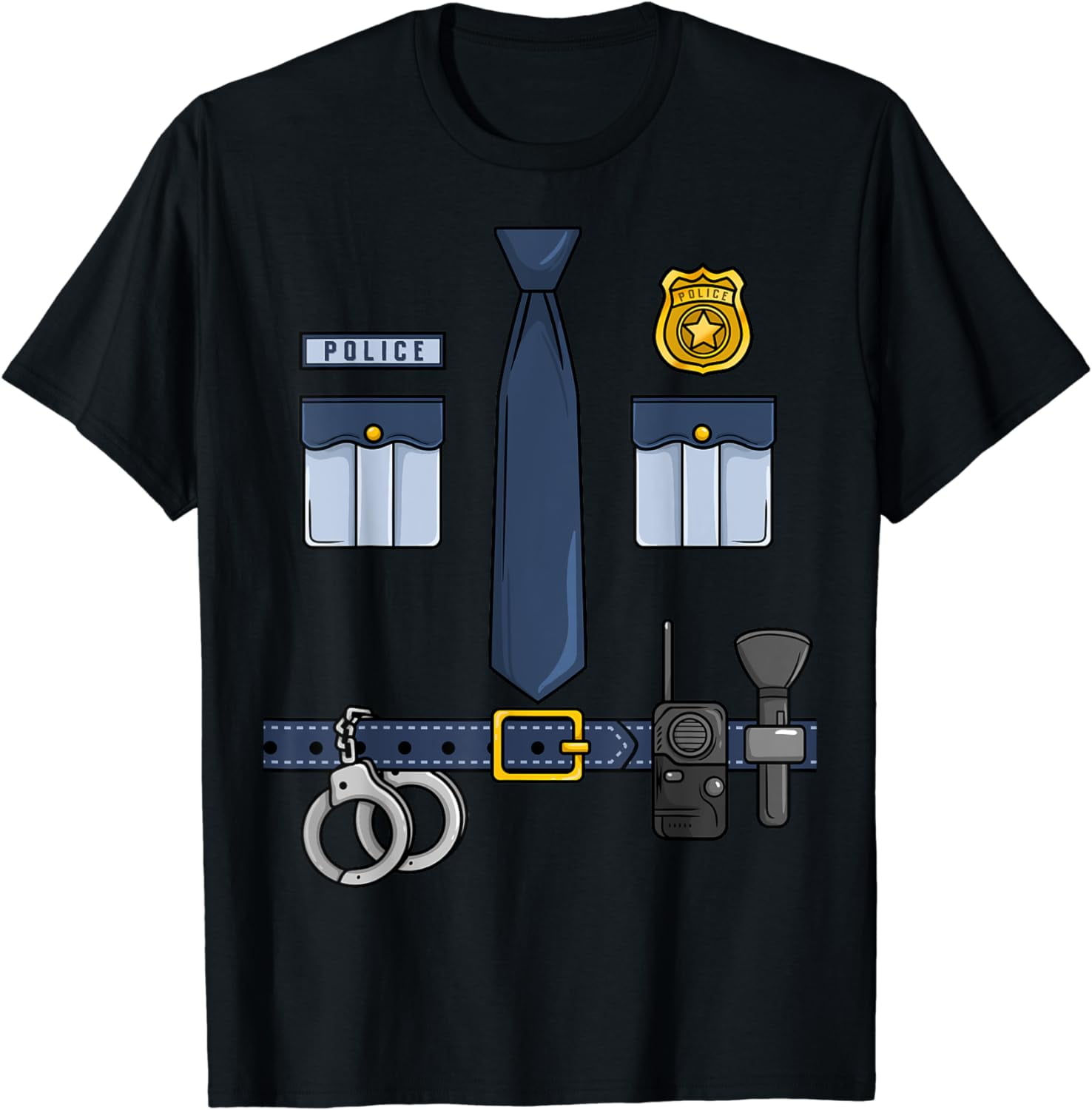 Halloween Policeman Costume Halloween Police Officer Costume TShirt