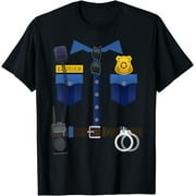 Halloween Policeman Police Officer Costume Boys Girls T-Shirt